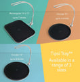 Tipsi Tray™ | 14 Inch | Single Handed Carry Tray - Single Handed